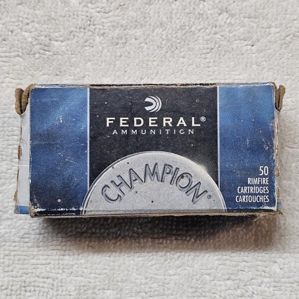 Federal Ammunition Champion 50 Rimfire Cartridges