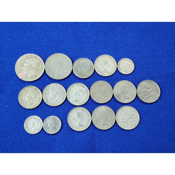 Lot of Assorted World Coins - Including Some Silver: Canada, France & More - See Description! 