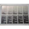 Image 3 : 100g Silver Valcambi Suisse CombiBar (10 x 10 Gram) 999 Fine Silver- Sealed Package