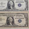 Image 3 : Four Vintage U.S. $1 Silver Certificates (Series 1935E, 1957, and 1957A) with Blue Seals FV: $4.00