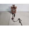 Image 1 : Vintage Collectible Wooden Cuckoo Clock - Birds and Leaves Wood Carved Design