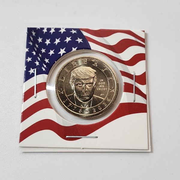 RARE NEWLY MINTED Semiquincentennial 1776~2026 Donald Trump Dollar Coin
