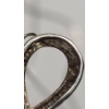 Image 5 : Women's 19" Sterling Silver Heartbeat Necklace With 10K Gold Accent & Diamonds - Weight: 2.9g