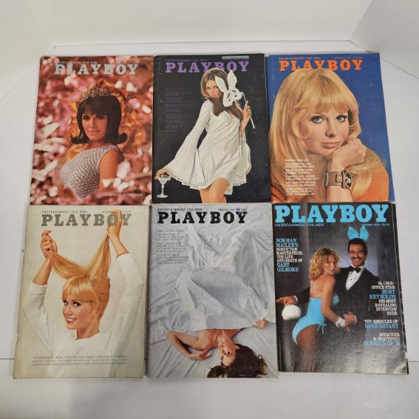 Vintage 1960s And 1970s Playboy Entertainment For Men Magazine Lot