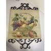 Image 4 : Lots of Kitchen Fruit Decor - Valance - Wall Hanging Basket of Fruit - Metal Fruit Shelf - Tin