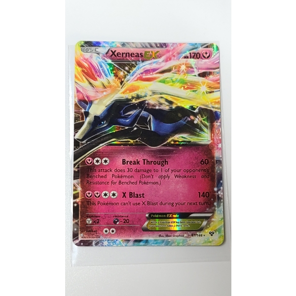 Pokémon Xerneas EX 97/146 Base Set XY Ultra Rare LP Card 
