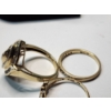 Image 4 : Three Nice 10K Gold Rings With Diamonds, ft. "MOM" Ring - Various Sizes - TW: 6.1g