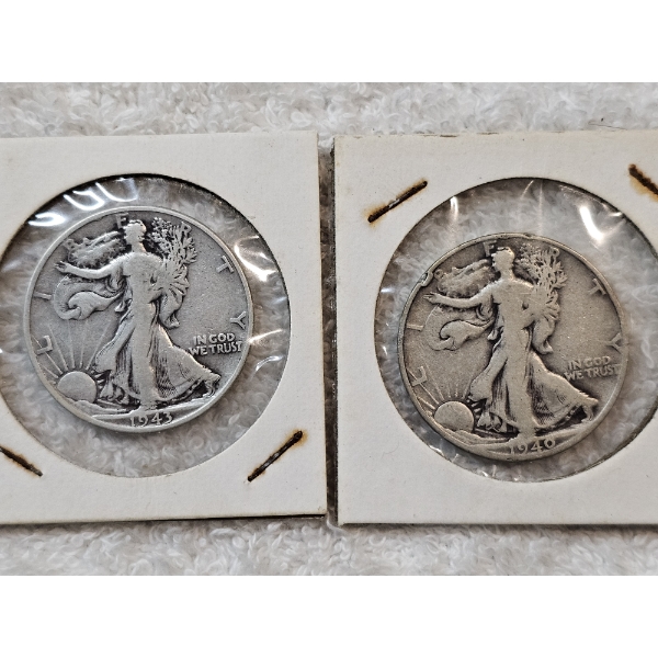 90% Silver United States Half-Dollar Assortment (Walking Liberty) - AFV: $1.00