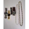 Image 1 : Assorted Men's Jewlery: Carbon Fiber Bracelet, Watches, & Necklaces - See Description!