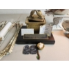 Image 2 : Lot of Home Decor Items: Wall Sconces, Working Lamp, Sculpture of the Ark of the Covenant, & more!