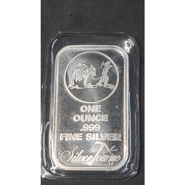 Rare Silver Towne One Ounce .999 Fine Silver Bar - Excellent Condition