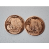 Image 2 : Lot of 2 - American Eagle Design 1 Ounce .999 Fine Copper Rounds