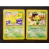 Image 1 : Two Vintage Neo Genesis Pokemon Trading Cards - Chikorita 53/111 & Sunflora 50/111