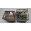 Image 1 : Collectable Glass Milk Bottles And Wood Crate & Wire Crate With Soda Bottles 