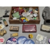 Image 7 : Vintage Collectables Including Lead Mary Statue, Metal Cowboys & Indians Toys, Trinkets, Pins, & Mor
