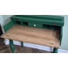 Image 4 : PICKUP IN NORTHFIELD - Antique Restored Fold Top Desk - Natural Finish Was Painted In Forest Green