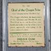 Image 4 : RARE 1933 Indian Chewing Gum #138 Chief of the Osages Tribe Trading Card Very Good EX at PSA 4(MK)