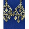 Image 2 : 14K Gold Earrings, 1 Pair of Dangle, Total Weight 4.0g