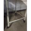 Image 6 : Metal 24'' Bankers Lamp, 28'' Storage Cube Table And 18''x27''x31'' Drop Side Metal Wheeled Cart