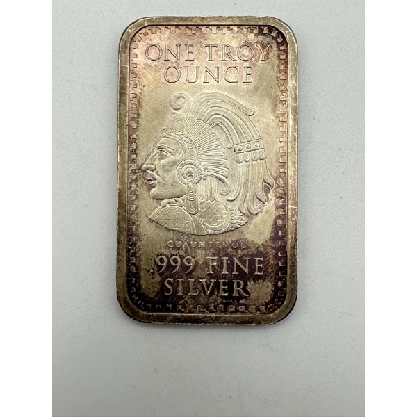 Aztec 1oz .999 Silver Bar
