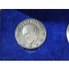 Image 2 : Hallmarked England Sterling Silver Dwight Eisenhower Medal & Round in Original Box - 109 Grams