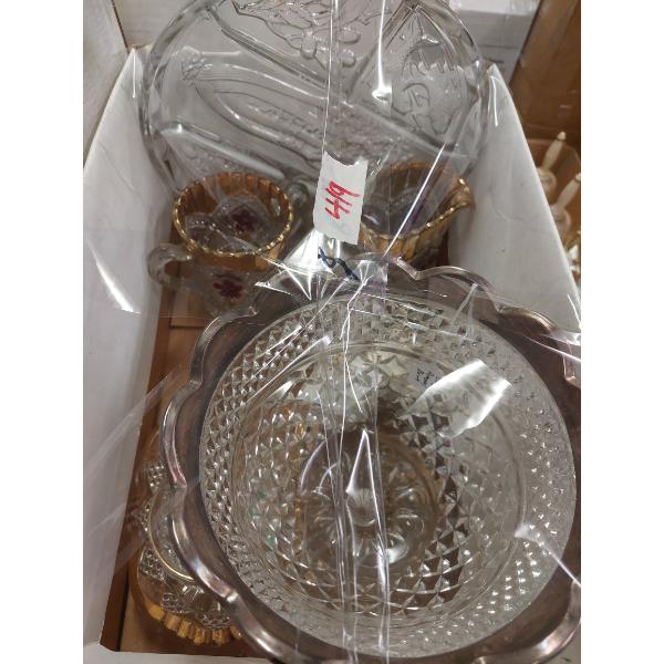 Box Lot - Vintage Glass - See Pics