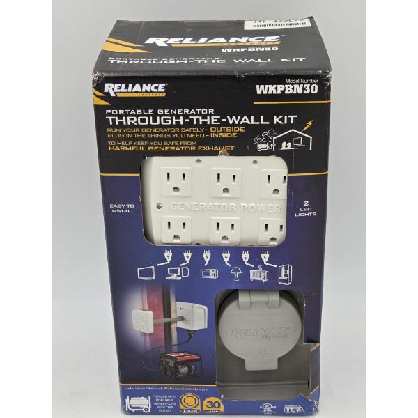 Brand New! Reliance Portable Generator Thru The Wall Kit 