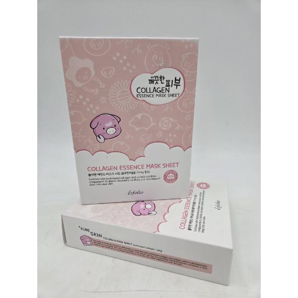 Two Boxes Of Estfolio Popular Korean Collagen Sheet Masks. 10 masks Per Box