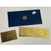 Image 4 : Gold Banknotes (3 Total) - 24K Gold Foil-Plated Collectilbe Items - KL Brand - COA 