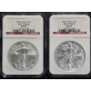 Image 1 : 2 NGC MS69 American Silver Eagles