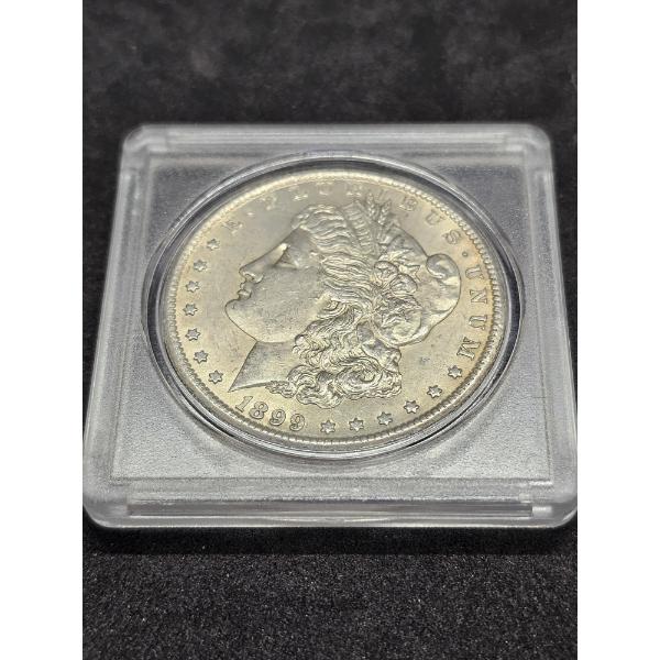 1899-O Morgan 90% Silver Dollar with Protective Case