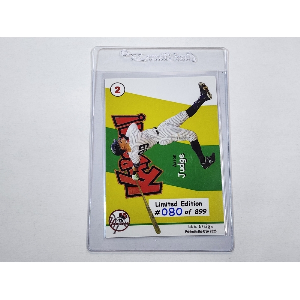 Limited Edition DDK Design #080 of 899 Aaron Judge KAPOW Baseball Card - Mint Condition