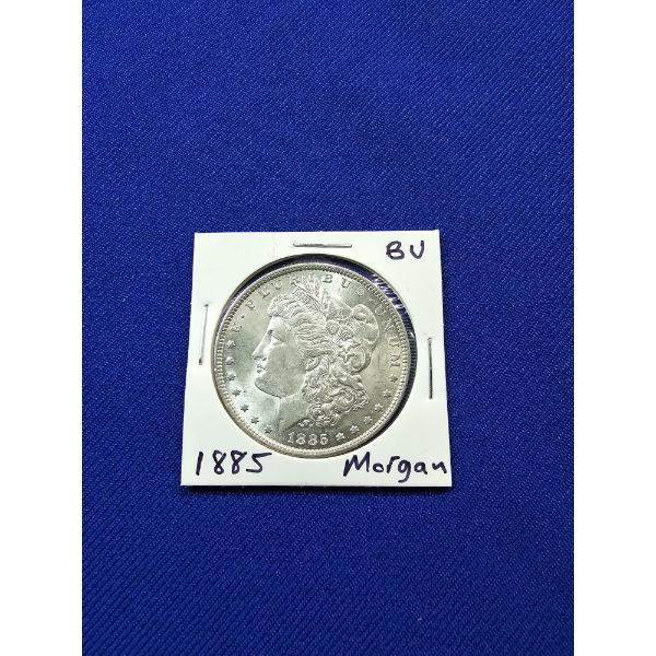 1885-O Morgan Silver Dollar - Brilliant Uncirculated, High-Grade Beautiful Coin!