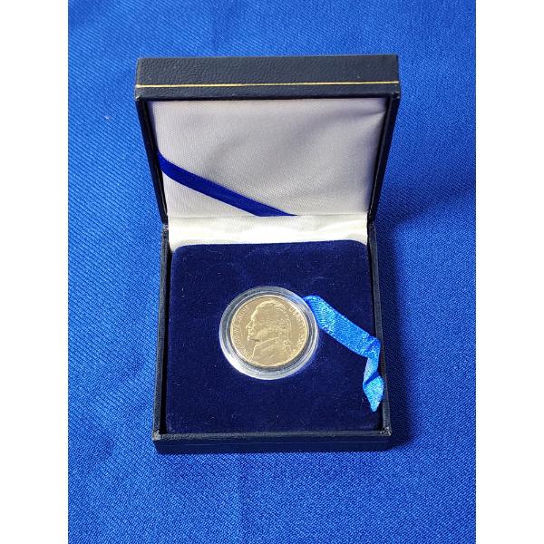 2004 Jefferson Keelboat Nickel, Gold-Plated In Display Box