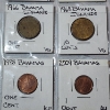 Image 4 : Two Binder Pages Filled with Assorted World Coins: Bahamas, Hungary, Jamaica, Belgium, & More!
