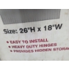 Image 2 : New In Box- The Doxey Heavy Duty 26''x18'' Cherry Finish Door Kit 