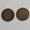Image 1 : Two United States Two-Cent Pieces ~ Featuring 1866 & 1868