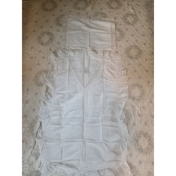 3 Antique Sets of Baby Bed Blankets/Carriage Covers - Made in 1905 by Elizabeth Zeigler