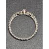 Image 2 : Beautiful Vintage Victorian Edwardian Diamond 925 Sterling Twisted Ring, Inside Is Stamped With 'I L