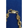Image 3 : 14K Yellow Gold Twisted Rope Necklace (Damaged) - Weight: 4.7g