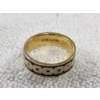 Image 1 : Very Nice COACH Signature Enamel Ring ~ Size 7 ~ Gold/Black Color ~