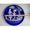 Image 4 : Vintage Collectible Mary Gregory Hand-Painted Enamel "Mother's Day 1974" Blue Glass Plate