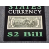 Image 2 : UNCUT United States Currency $2 Bill Sheet Featuring Four Different $2 Notes on One Sheet in Display