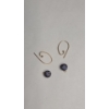 Image 6 : (2) 10K White Gold/Yellow Gold Earring Sets (One With Diamonds) - Total Weight: 6.2g