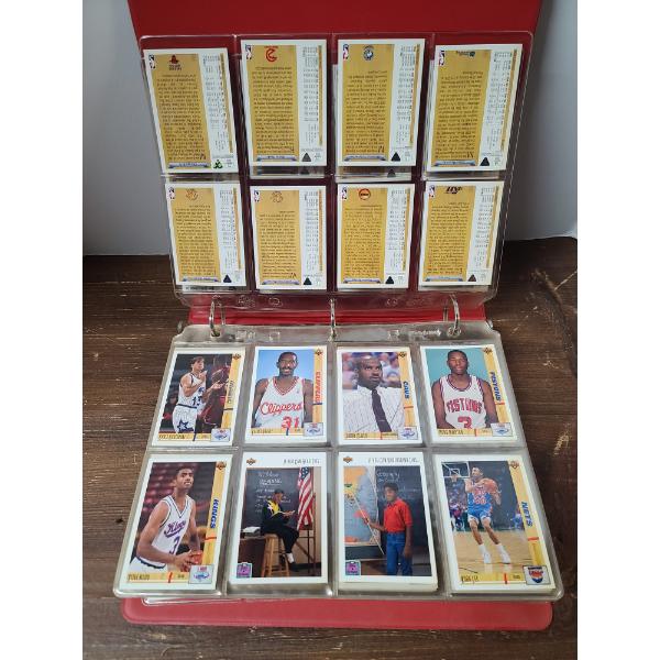 Binder Collection Of Upper Deck 1993 Basketball Cards - Incomplete Collection Feat. 100's of Cards!