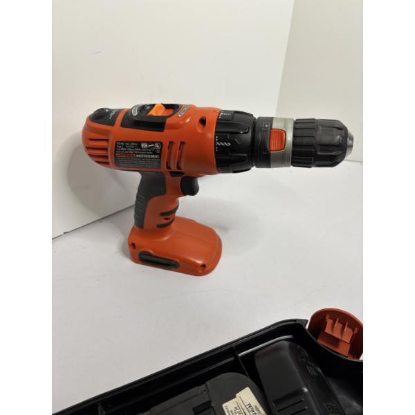 Black & Decker Fire Storm Orange Drill - 14.4v - Note that says Needs New Charger
