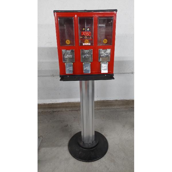 Rack Mounted Group - Triple Gumball Machines As Shown 