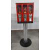 Image 1 : Rack Mounted Group - Triple Gumball Machines As Shown 