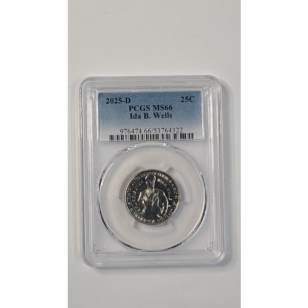 PCGS 2025-D MS66 Ida B. Wells American Women United States Quarter