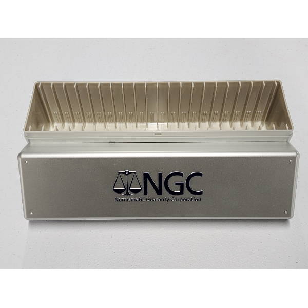 NCG Plastic Coin Slab Storage Container Holds 20 Slabs - Like New! 